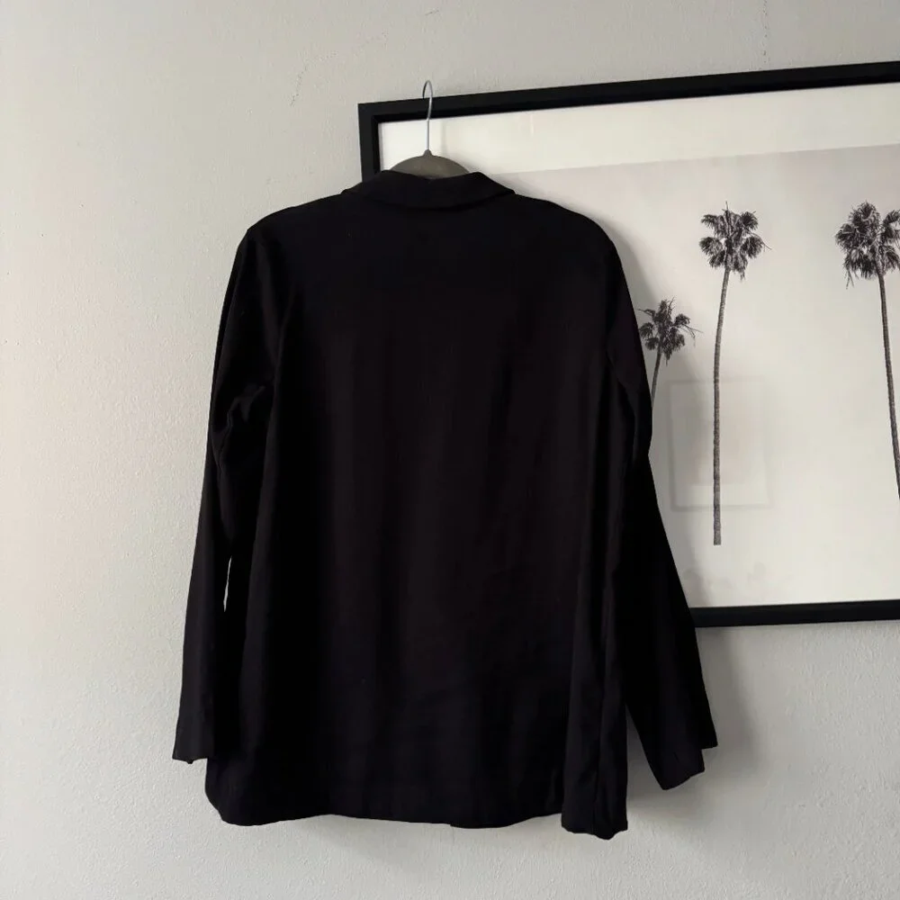 Primark | EUC Oversized Relaxed Fit Blazer Jacket in Black Size 8